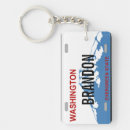 Search for license plate keychains Blue