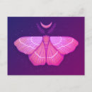 Recherche de papillon magique cartes postales Lune