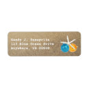 Search for starfish christmas return address labels Tropical