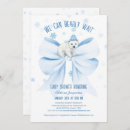 Search for polar bear baby shower invitations We can bearly wait
