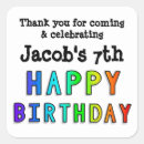 Search for happy birthday bag stickers Bright