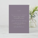 Recherche de purple mariage invitations Minimaliste