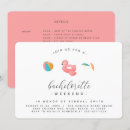 Search for pool bachelorette party invitations Flamingo