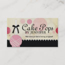 Search for cake pops business cards Cute
