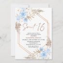 Search for boho sweet 16 invitations Pampas grass