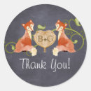 Search for animal wedding stickers Woodland animals