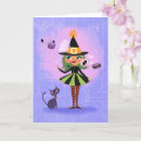 Search for witch birthday cards Black cat