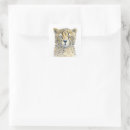 Search for cheetah portrait stickers Watercolor
