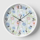 Recherche de pastel floral horloges Fleurs roses