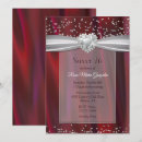 Search for diamond sweet 16 invitations Red