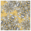 Search for yellow damask fabric White