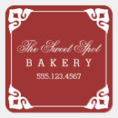 Search for bakery stickers Red