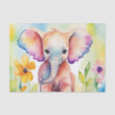 Search for elephant tissue paper Watercolor