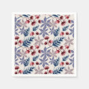 Search for blue and burgundy napkins Pink flowers