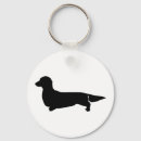 Search for dog silhouette keychains Dachshund