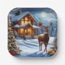 Search for christmas deer plates Snow