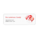Search for birthday balloon return address labels Watercolor