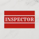 Search for inspector business cards Inspection