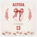 Search for vintage bow stickers Girl birthday