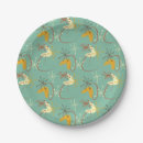 Search for mid century modern patterns paper plates 1950's