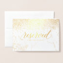 Search for reserved table cards Gold