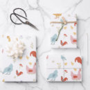Search for baby chick wrapping paper Farm animals