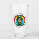 Search for leprechaun beer glasses Four leaf clover