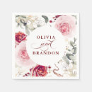 Search for burgundy wedding napkins Rustic