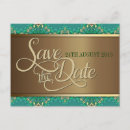 Search for gold border save the dates Green