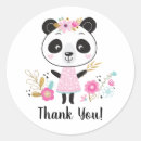 Search for panda thank you stickers Pink