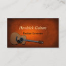Search for guitar lessons business cards Electric