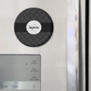 Recherche de motif noir et blanc magnets Rétro