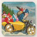 Search for vintage santa coasters Xmas