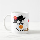 Search for cartoon snowman mugs Festive