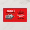 Search for red truck business cards Delivery service