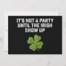 Search for irish party invitations Shamrock