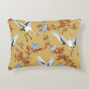 Recherche de grue blanche coussins Motif