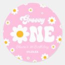 Search for flower 1st birthday stickers Girl