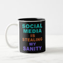 Recherche de social media tasses Médias sociaux