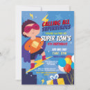 Recherche de superhéros invitations Superhero