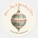 Search for peace and joy stickers Red and green