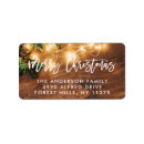 Search for mistletoe return address labels Holly berries