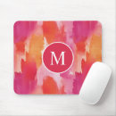 Recherche de peinture rose tapis souris Monogramme