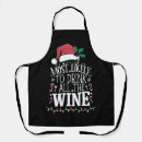 Search for wine aprons Xmas