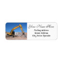 Search for excavator return address labels Yellow