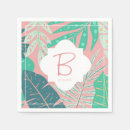 Search for pink and green monogram napkins Initial
