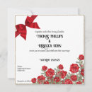 Search for red ribbon wedding invitations Simple