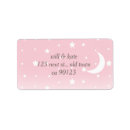 Search for moon and stars return address labels Modern