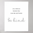 Search for anything posters Be kind