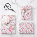 Search for pink roses wrapping paper Coquette